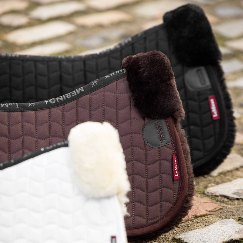 LeMieux Merino+ Half Pad - Black/Black-1