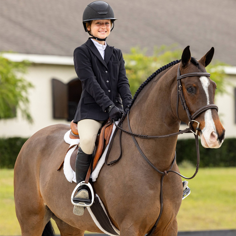 LeMieux Merino+ Hunter Saddle Pad - White/White-3