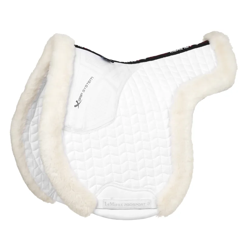 LeMieux Merino+ Hunter Saddle Pad - White/White