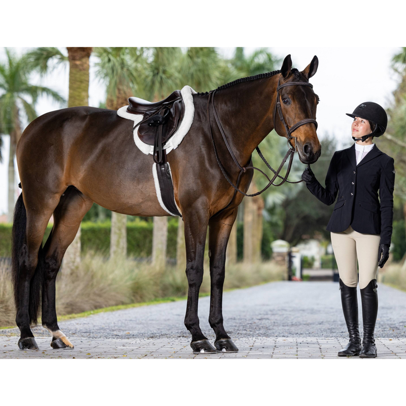 LeMieux Merino+ ProSorb Hunter Numnah - White/White-3