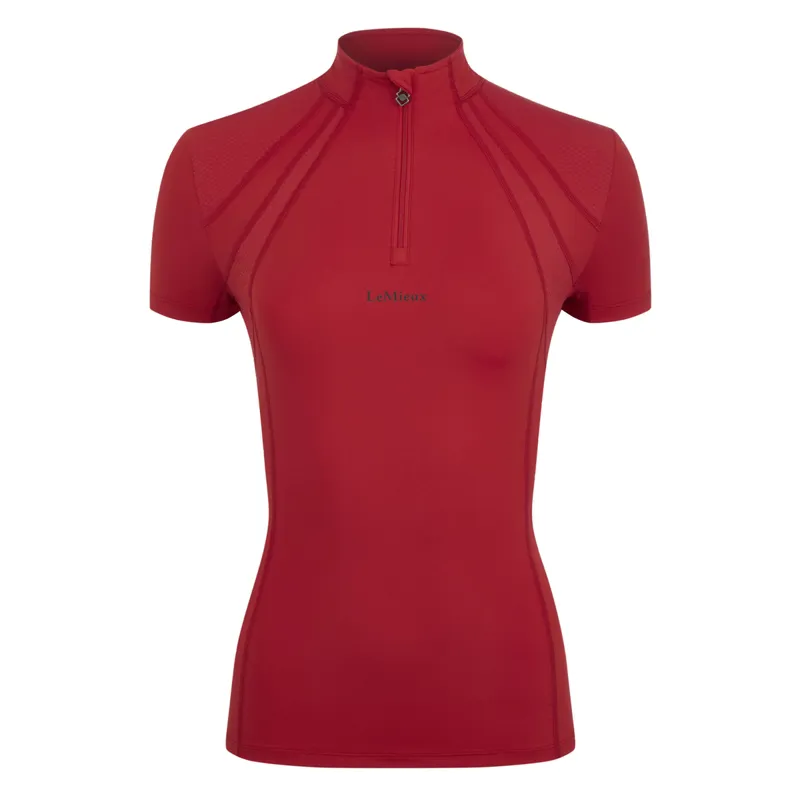 LeMieux Mia Mesh Short Sleeve Base Layer - Chilli