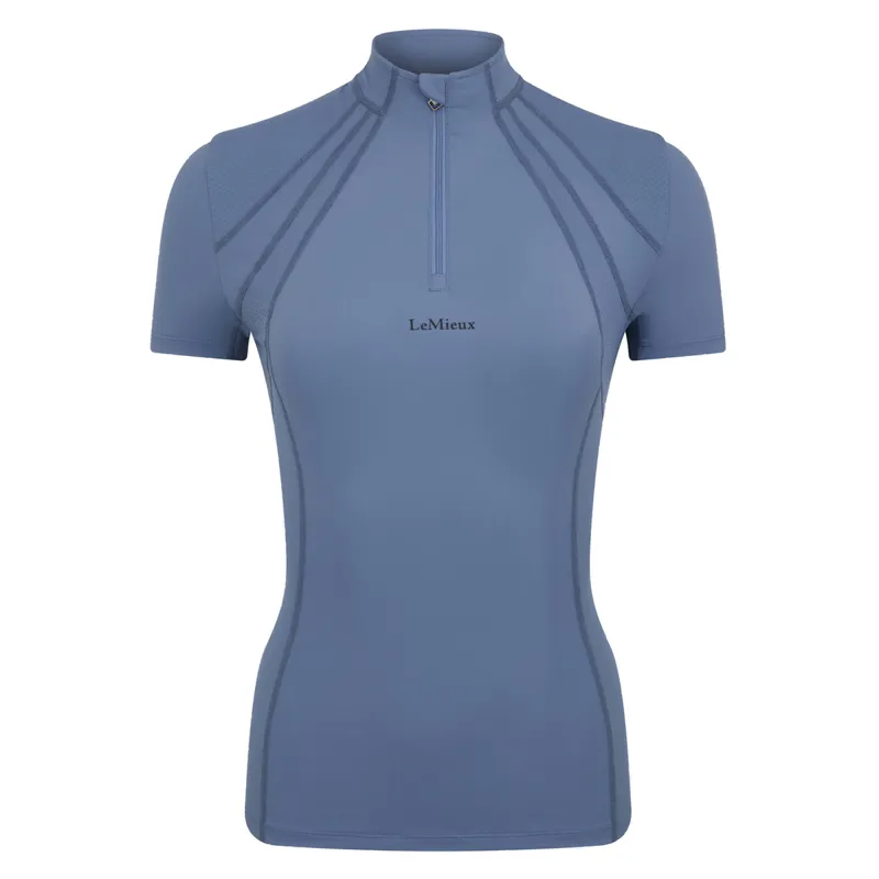 LeMieux Mia Mesh Short Sleeve Base Layer - Ice Blue