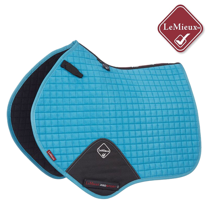 LeMieux ProSport Lustre Close Contact Square - Teal-1