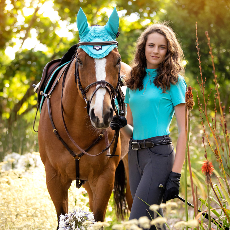 LeMieux Short Sleeve Base Layer - Azure-5