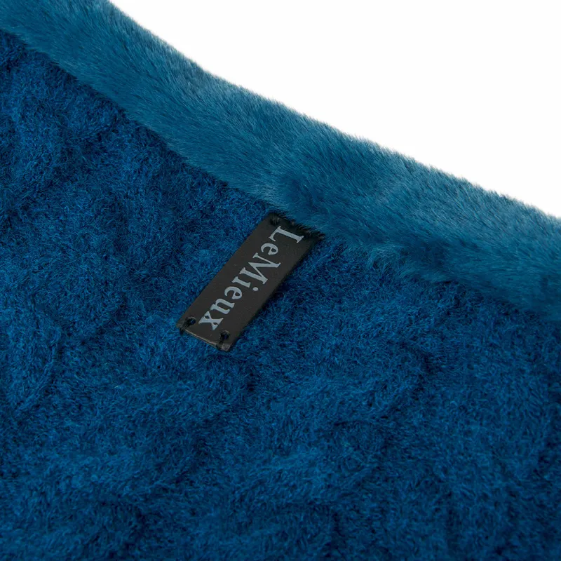 LeMieux Cable Knit Snood - Marine-2