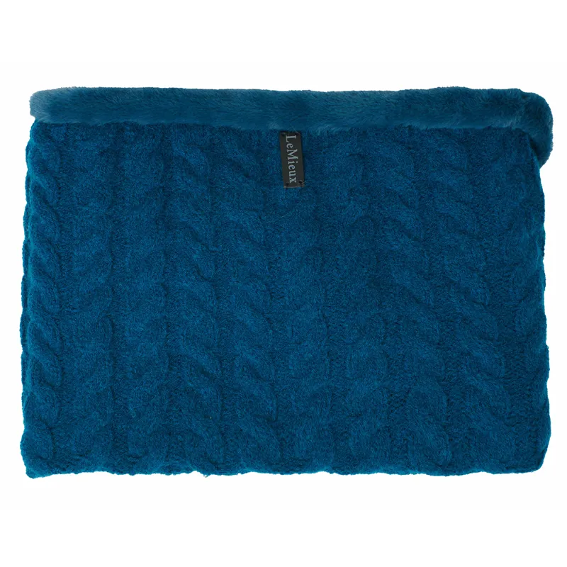 LeMieux Cable Knit Snood - Marine-3