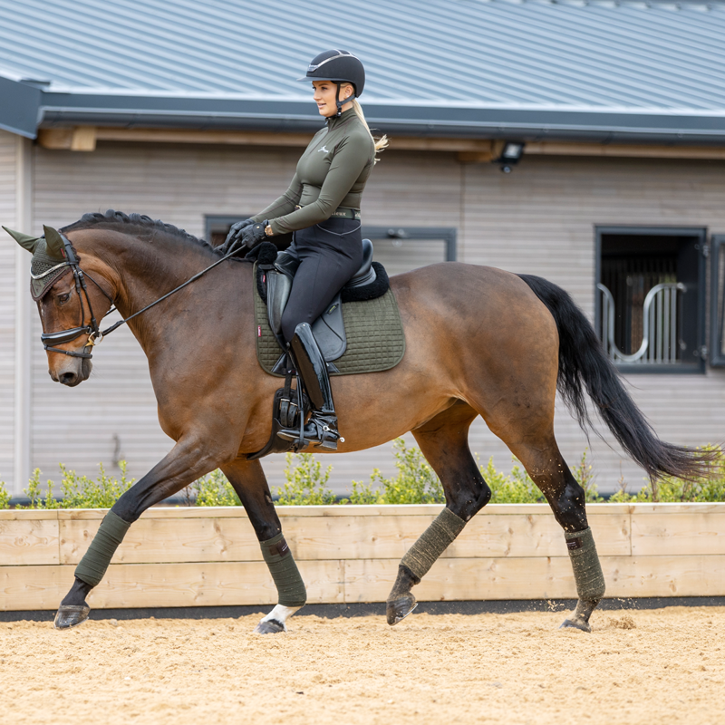 LeMieux Suede Dressage Square - Oak-2