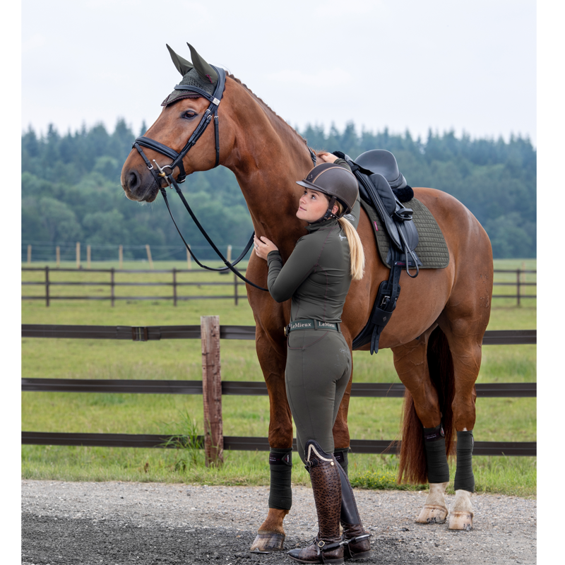 LeMieux Suede Dressage Square - Oak-3