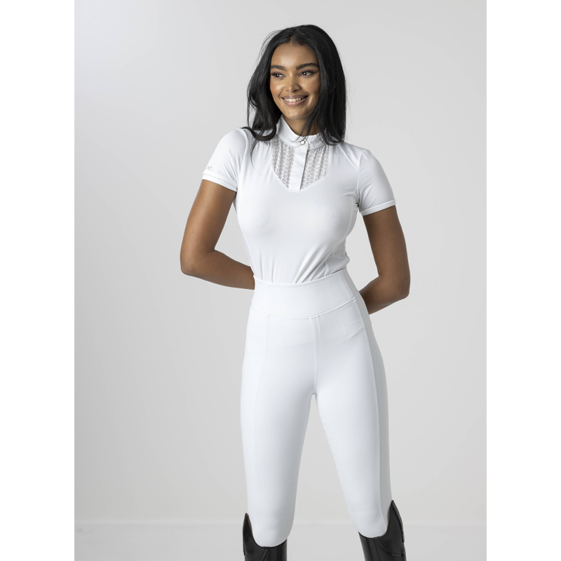 LeMieux Summer Pull On Breech - White-3