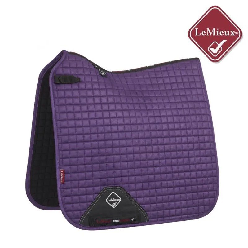 LeMieux Prosport Suede Dressage Square - Blackcurrant