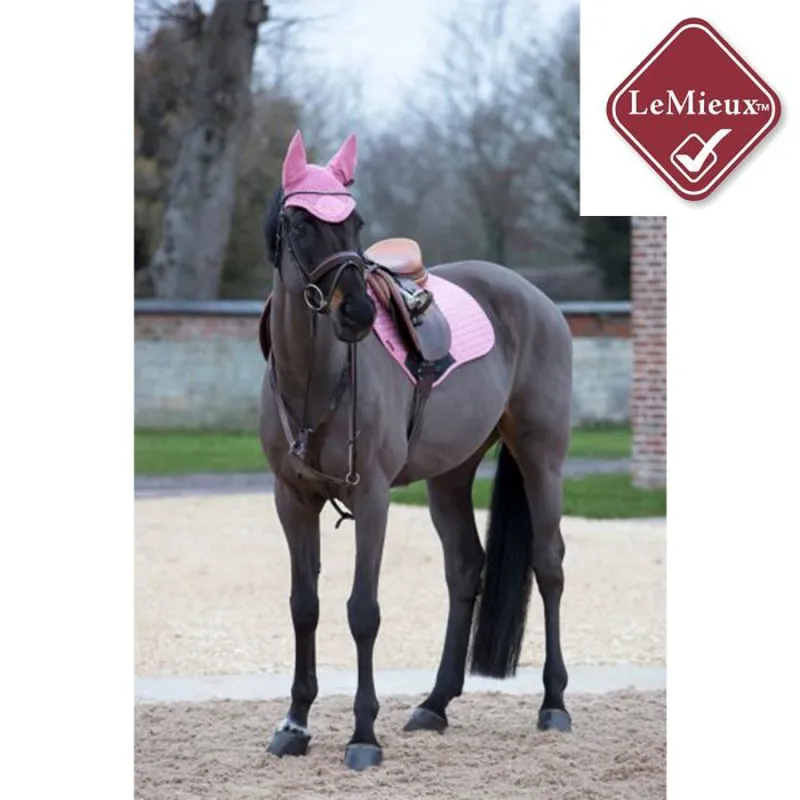 LeMieux Prosport Suede Close Contact Square - Blush Pink