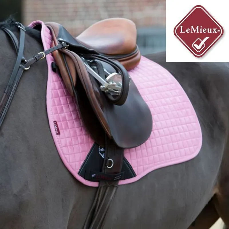 LeMieux ProSport Suede GP Saddlepad - Blush Pink-1