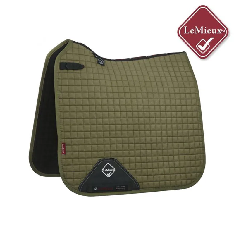 LeMieux ProSport Suede Dressage Saddlepad - Olive