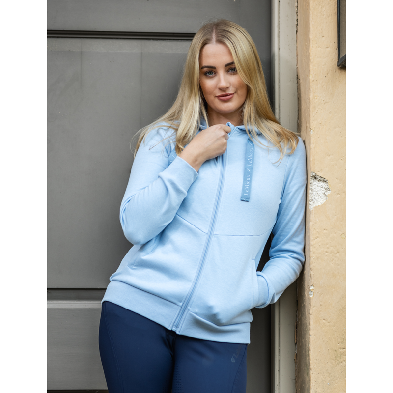 LeMieux Leonie Zip Through Hoodie - Denim-4