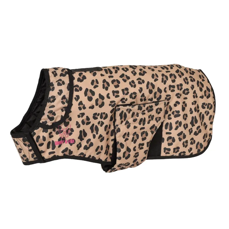 Digby and Fox Leopard Print Dog Rug Coat