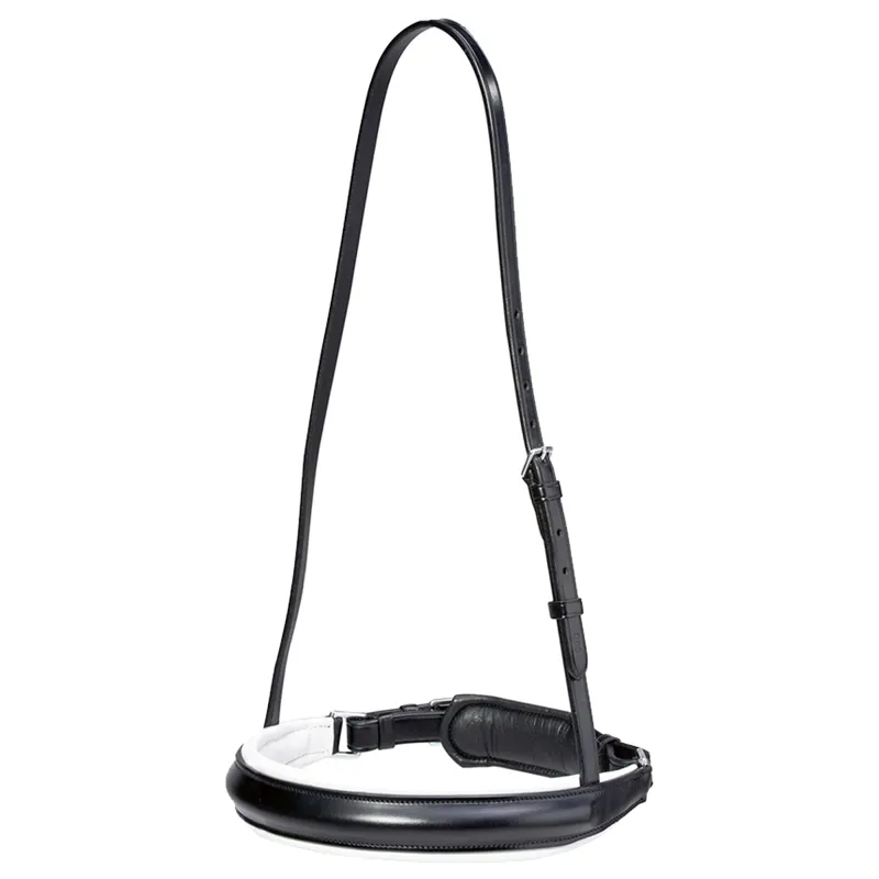 Schockemohle Lexington Noseband - Black/White/Silver - Pony