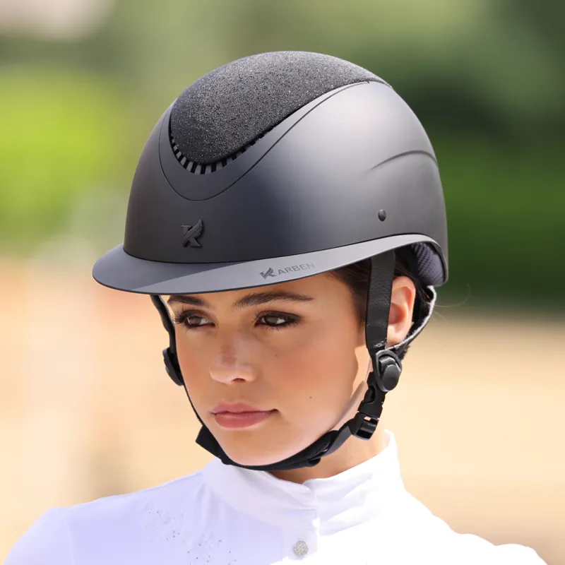Shires Karben Lia Ellipse Riding Hat - Black-5