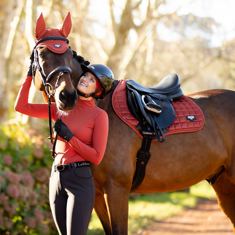 LeMieux Liberte High Neck Base Layer - Sienna-3