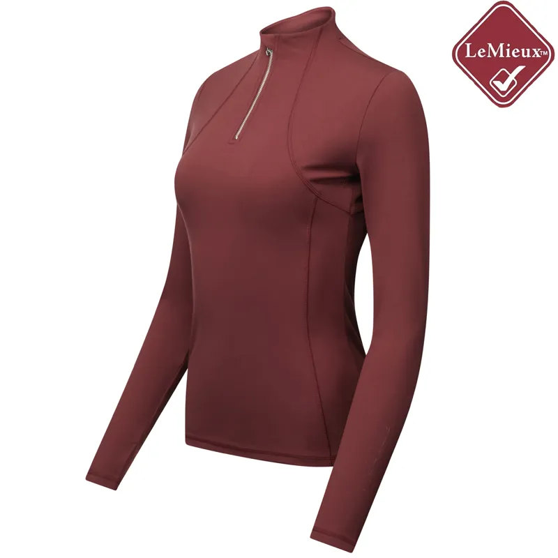 My LeMieux Liberte Zipped Base Layer - Rioja-1