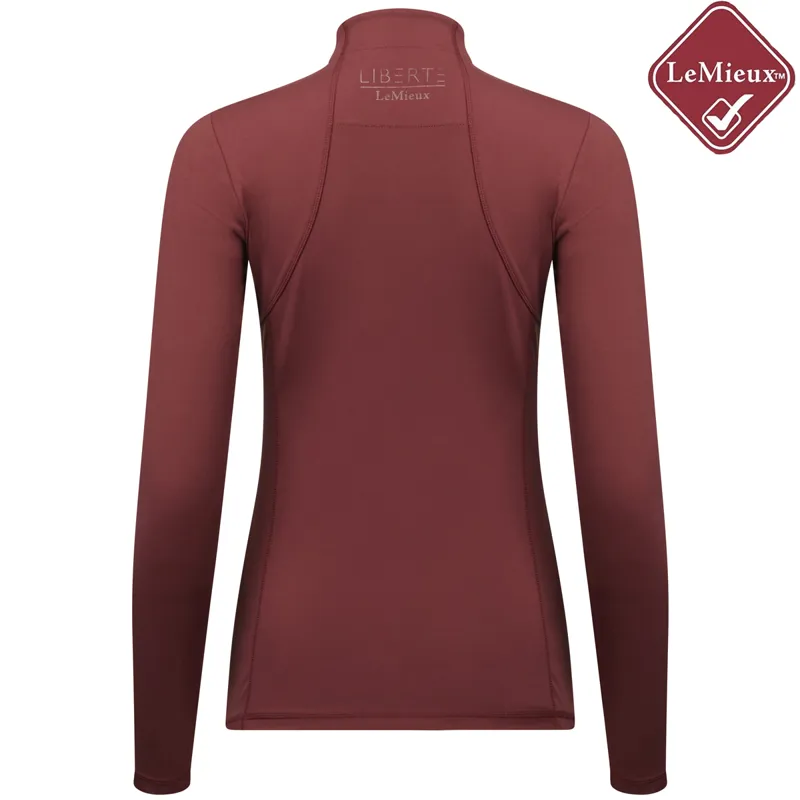 My LeMieux Liberte Zipped Base Layer - Rioja-2