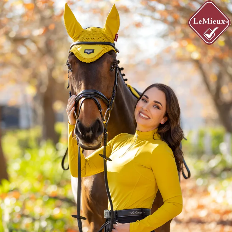 My LeMieux Liberte Zipped Base Layer - Dijon-4