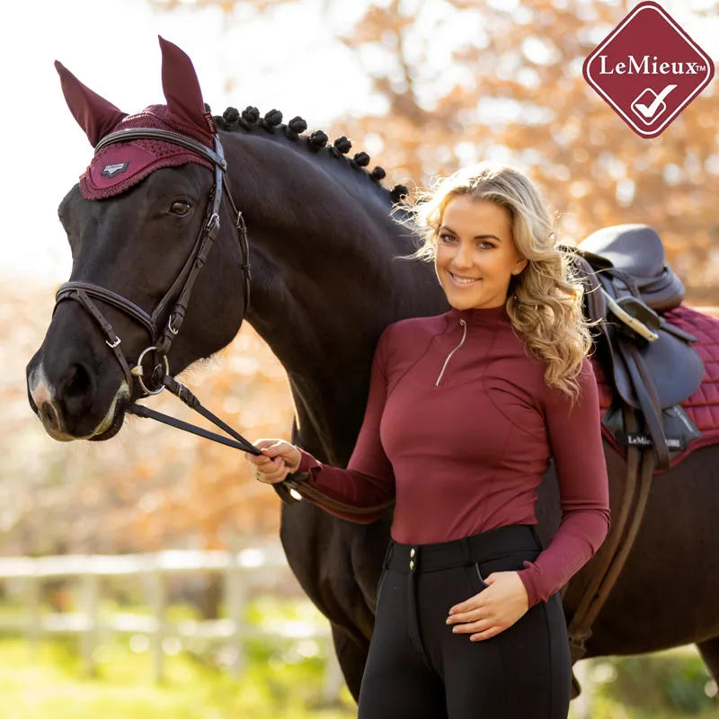 My LeMieux Liberte Zipped Base Layer - Rioja-5