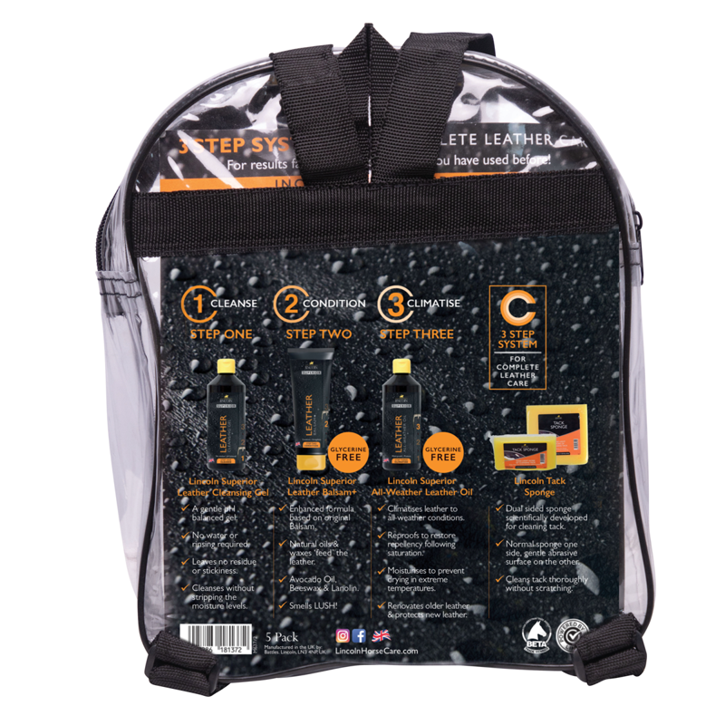 Lincoln Superior Leather Care 3 Step System-1