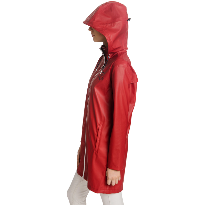 Horseware Linny Long Rain Jacket - Scarlet-2