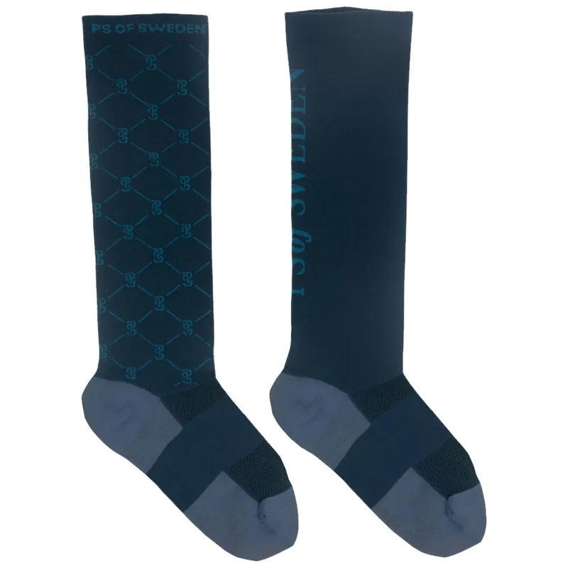 PS Of Sweden Lisa Riding Socks - Petrol Blue