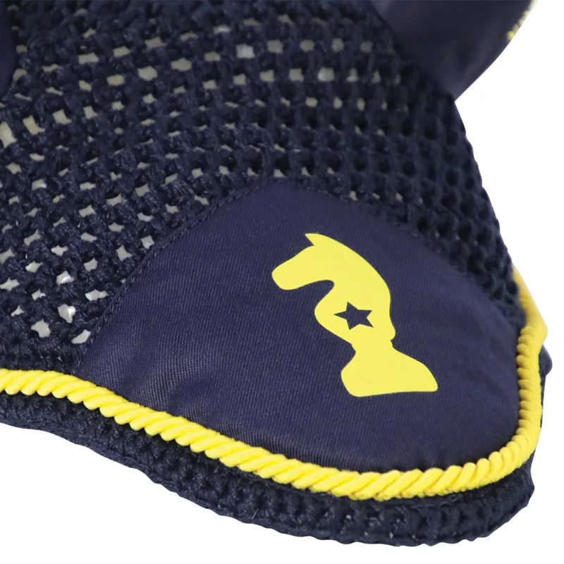 Little Knight Lancelot Fly Veil - Navy/Yellow-1