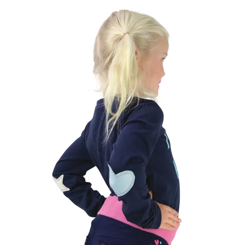 Little Rider I Love My Pony Collection Long Sleeve T-Shirt - Navy-3