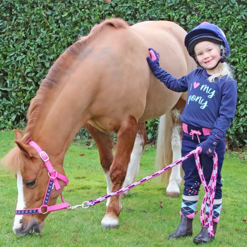 Little Rider I Love My Pony Collection Long Sleeve T-Shirt - Navy-4