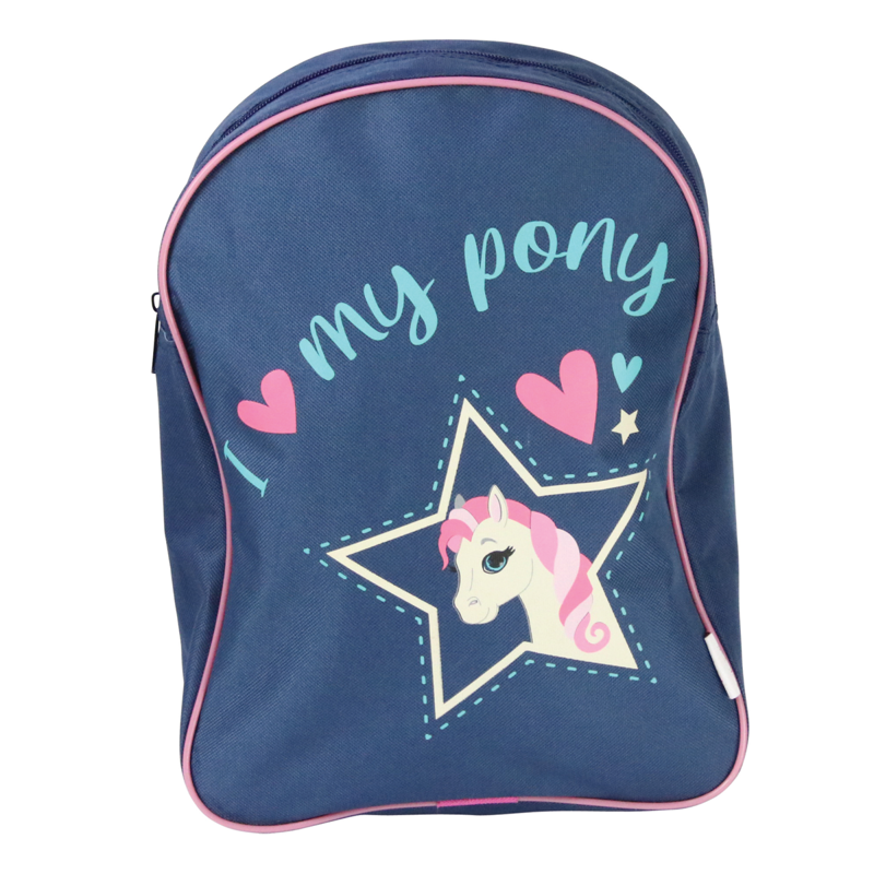 Little Rider I Love My Pony Complete Grooming Kit Rucksack - Navy/Pink-1