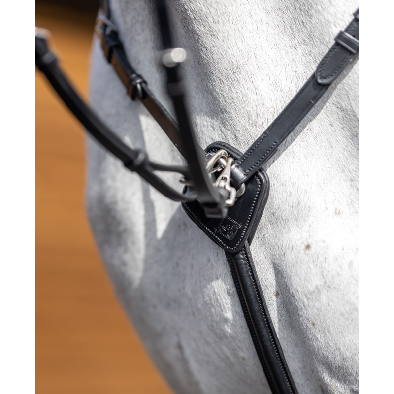 LeMieux Breastplate with Detachable Martingale - Black-1