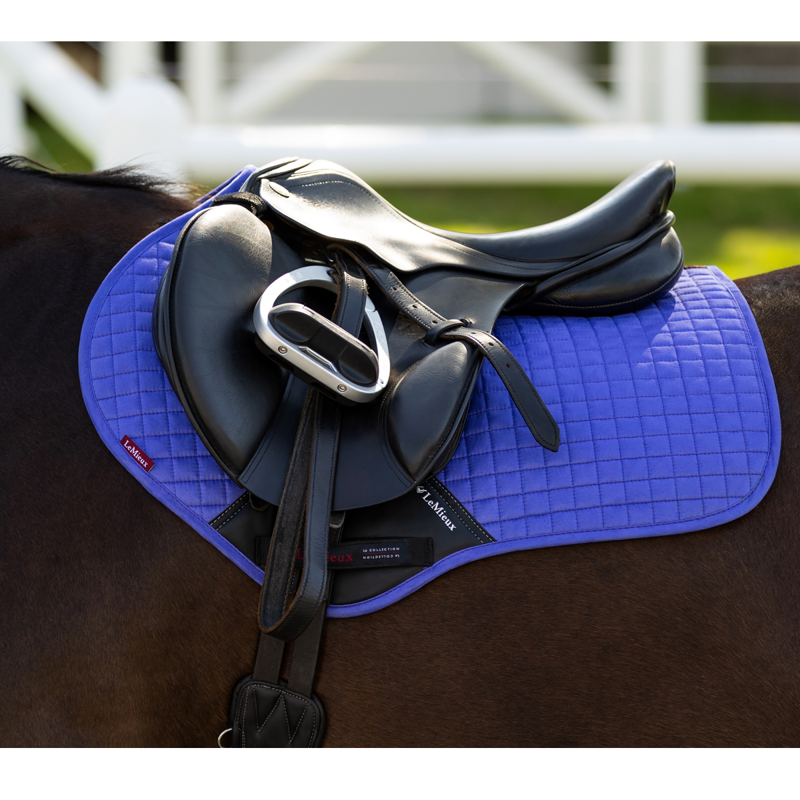 LeMieux Suede Close Contact Square - Bluebell -1