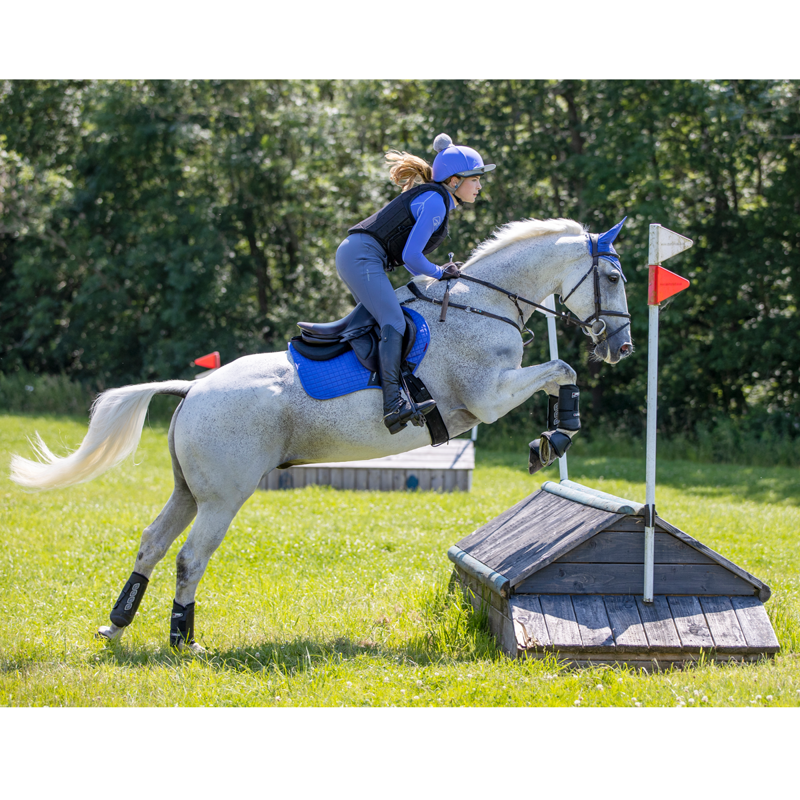 LeMieux Suede Close Contact Square - Bluebell -4