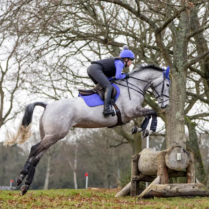 LeMieux Suede Close Contact Square - Bluebell -2