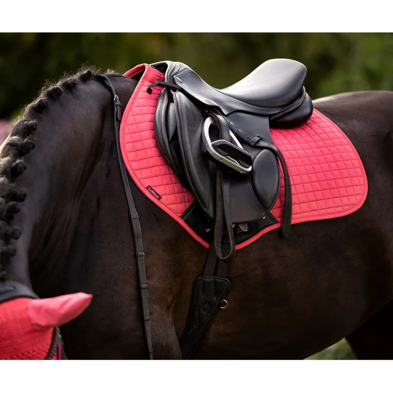 LeMieux Suede Close Contact Square - Papaya-1