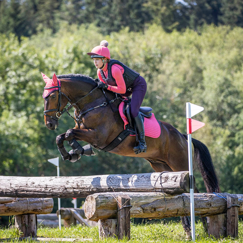 LeMieux Suede Close Contact Square - Watermelon-5