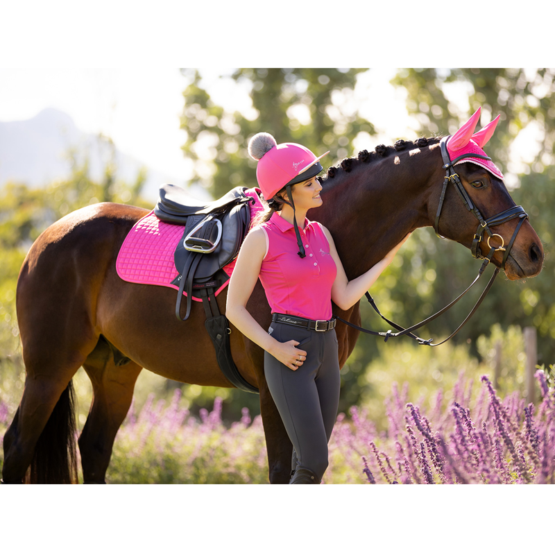 LeMieux Suede Close Contact Square - Watermelon-4