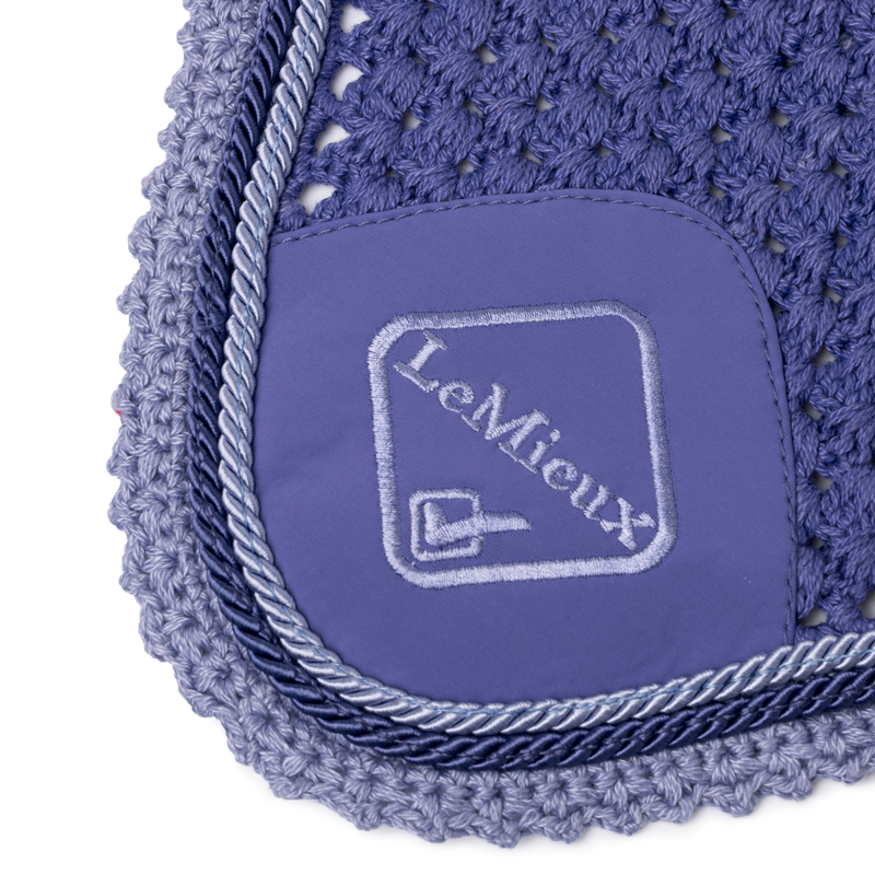 LeMieux Classic Lycra Fly Hood - Bluebell-1