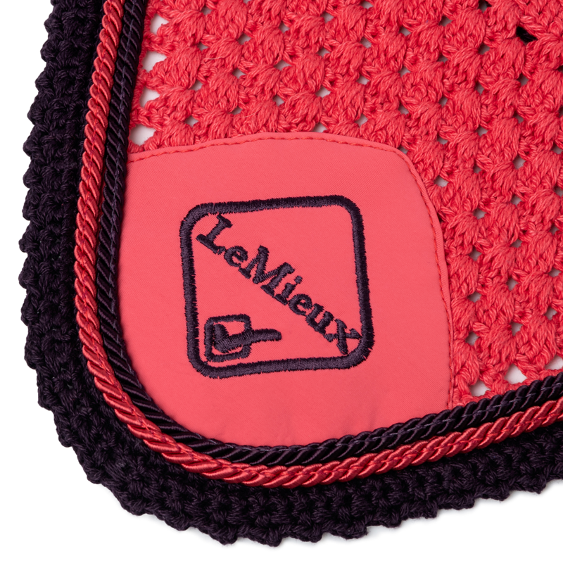 LeMieux Classic Lycra Fly Hood - Papaya-1