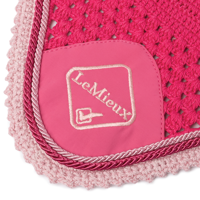 LeMieux Classic Lycra Fly Hood - Watermelon-1