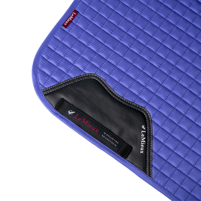 LeMieux Suede Dressage Square - Bluebell-1