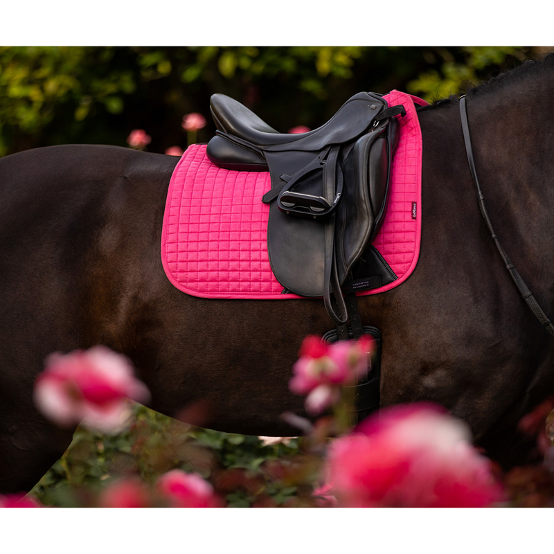 LeMieux Suede Dressage Square - Watermelon-1