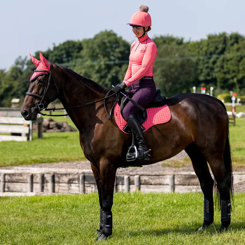 LeMieux Suede GP Square - Papaya-3