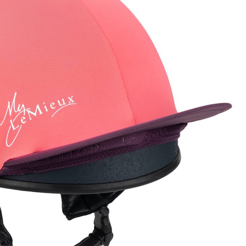 LeMieux Pom Pom Hat Silk - Papaya-2