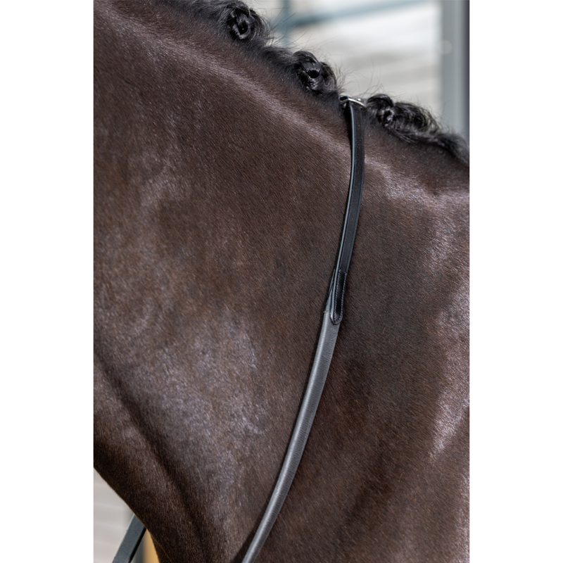 LeMieux Kris Extreme Rubber Reins - Black/Black-1