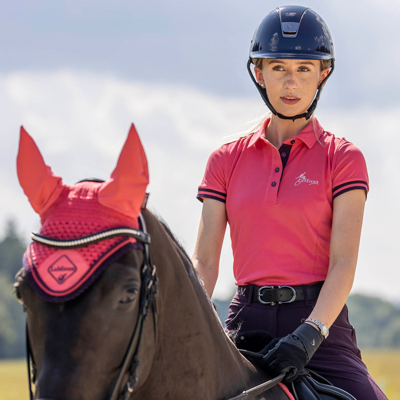 My LeMieux Polo Shirt - Papaya -4