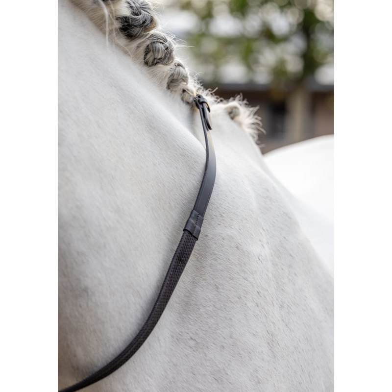 LeMieux Rubber Reins - Brown/Brown-1